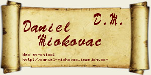Daniel Miokovac vizit kartica